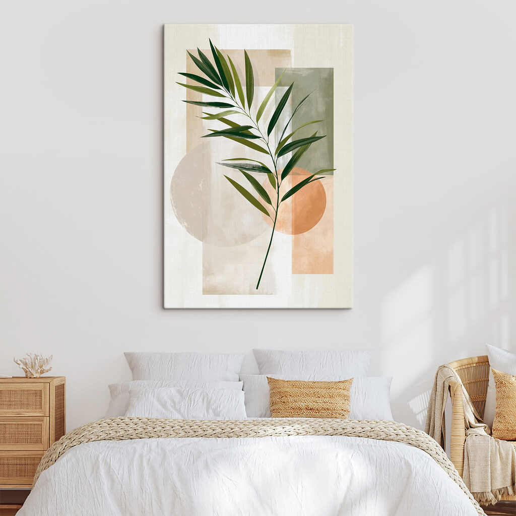Green leaf on a white background