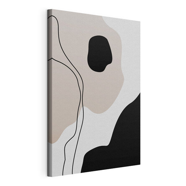 Canvas Schilderijen Canvas Schilderijen Een zwart-wit patroon (Artikelnummer: s36155)