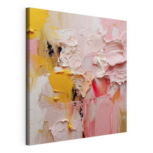 Kleurrijke abstracte textuur in roze tinten Canvas Schilderijen Kleurrijke abstracte textuur in roze tinten