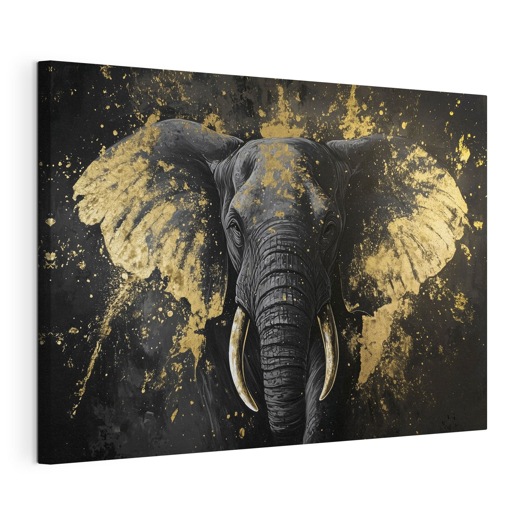 Majestic elephant portrait in art Majestic elephant portrait in art