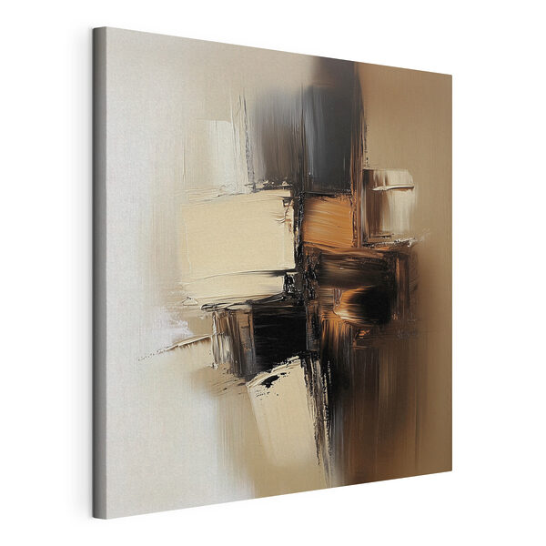 Abstracte tonen in vloeiende beweging Canvas Schilderijen Abstracte tonen in vloeiende beweging