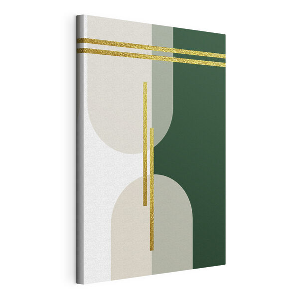 Abstracte elegantie in strepen en vormen Canvas Schilderijen Abstracte elegantie in strepen en vormen