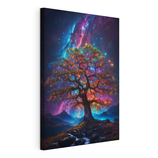 Canvas Schilderijen Boom met kleurrijke lichtjes (Artikelnummer: s36059) Canvas Schilderijen Canvas Schilderijen Boom met kleurrijke lichtjes (Artikelnummer: s36059)