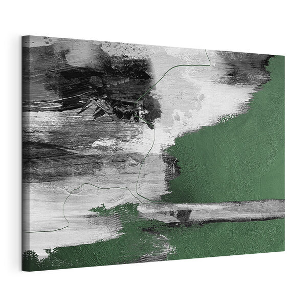 Canvas Schilderijen Een close-up van een schilderij