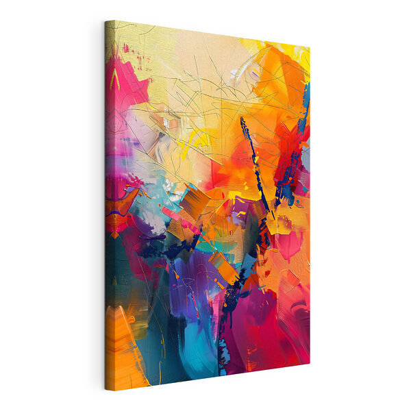 Een kleurrijke achtergrond met verschillende kleuren Canvas Schilderijen Een kleurrijke achtergrond met verschillende kleuren