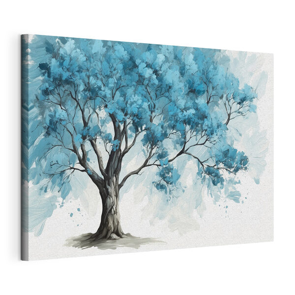 Canvas Schilderijen Een boom met blauwe bladeren (Artikelnummer: s39153) Canvas Schilderijen Canvas Schilderijen Een boom met blauwe bladeren (Artikelnummer: s39153)