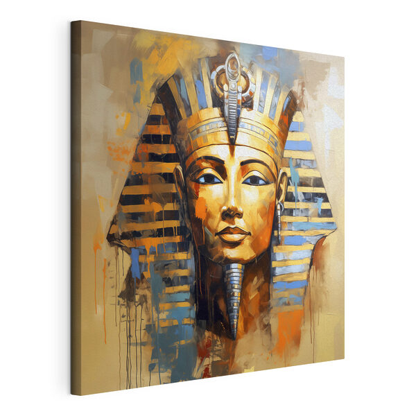 Een schilderij van een Egyptische koningin Canvas Schilderijen Een schilderij van een Egyptische koningin