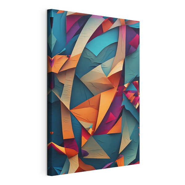 Kleurrijk uitgeknipt papier Canvas Schilderijen Kleurrijk uitgeknipt papier