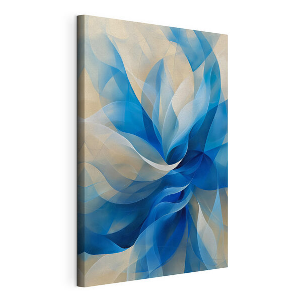 Canvas Schilderijen Blauw met witte bloem (Artikelnummer: s40243) Canvas Schilderijen Canvas Schilderijen Blauw met witte bloem (Artikelnummer: s40243)