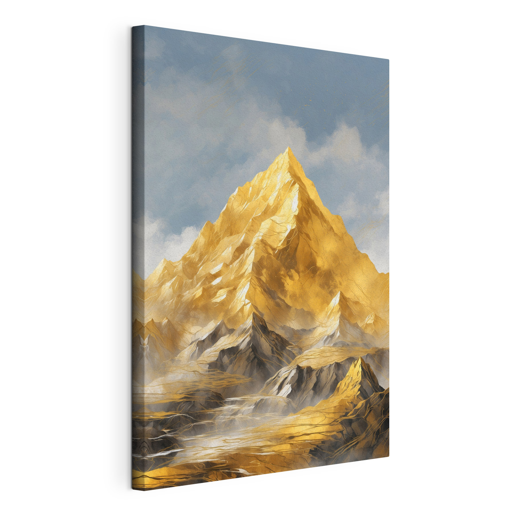 Mountain with clouds in the sky