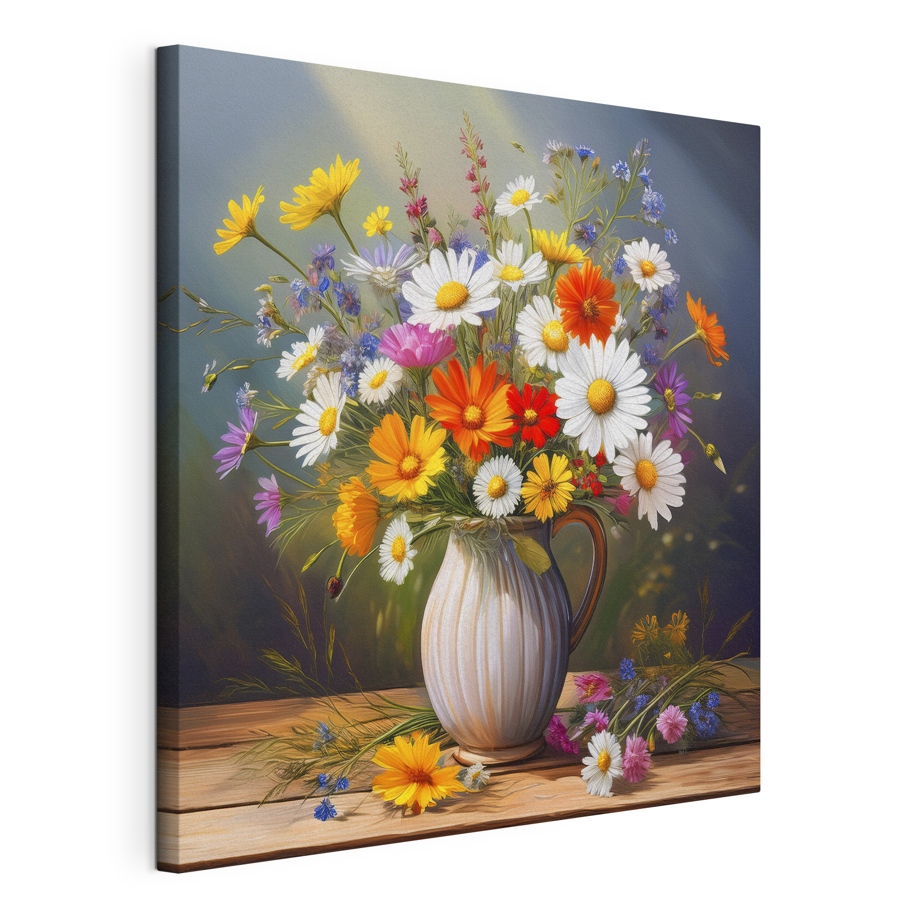 Painting of a vase of flowers