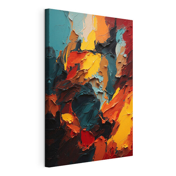 Canvas Schilderijen Close-up van een schilderij
