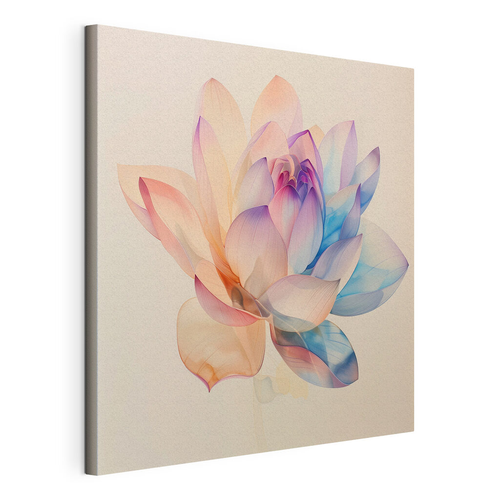 Delicate blossoms in soft pastel hues