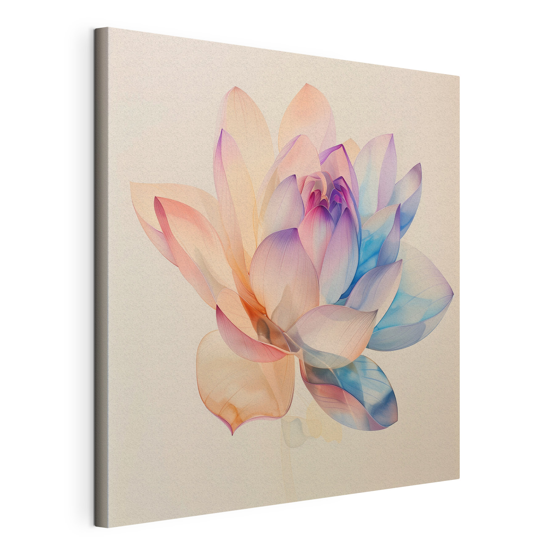 Delicate blossoms in soft pastel hues