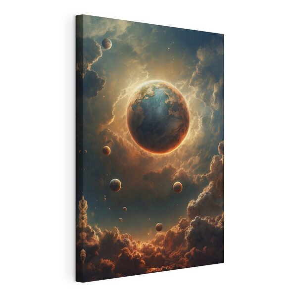 Canvas Schilderijen Planeet in de lucht (Artikelnummer: s41034) Canvas Schilderijen Canvas Schilderijen Planeet in de lucht (Artikelnummer: s41034)