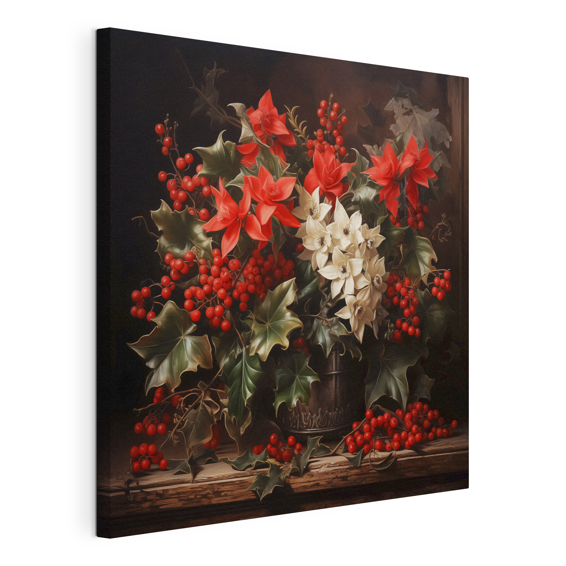 Painting of flowers and berries Painting of flowers and berries