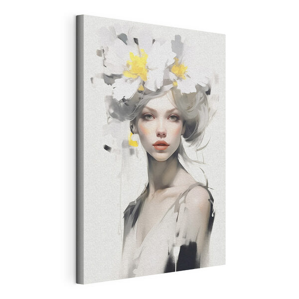 Canvas Schilderijen Vrouw met bloemen in haar haar (Artikelnummer: s41322) Canvas Schilderijen Canvas Schilderijen Vrouw met bloemen in haar haar (Artikelnummer: s41322)