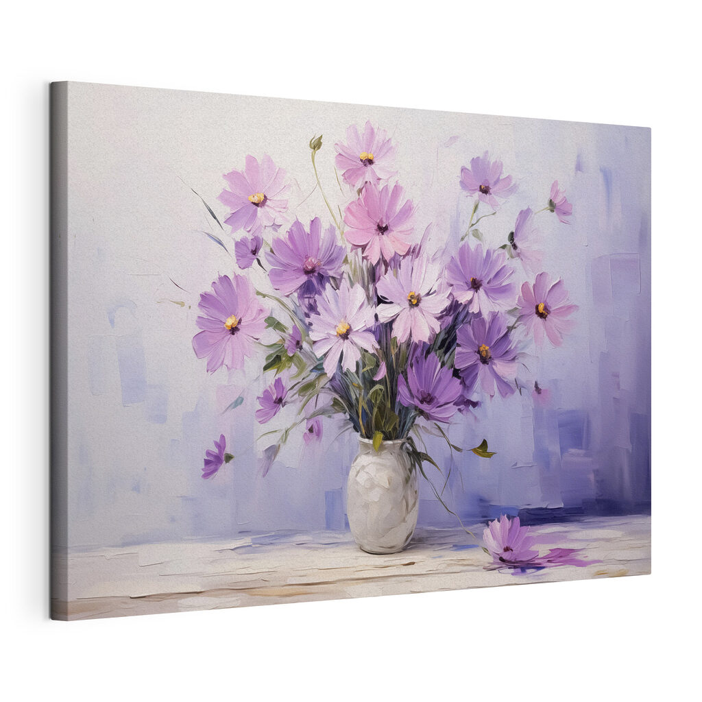 Painting of flowers in a vase Painting of flowers in a vase