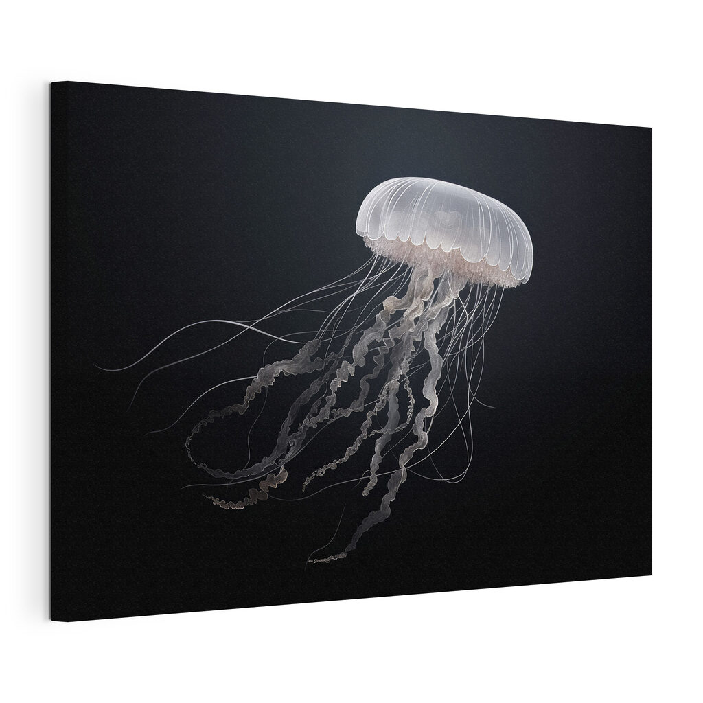 Jellyfish with long tentacles Jellyfish with long tentacles