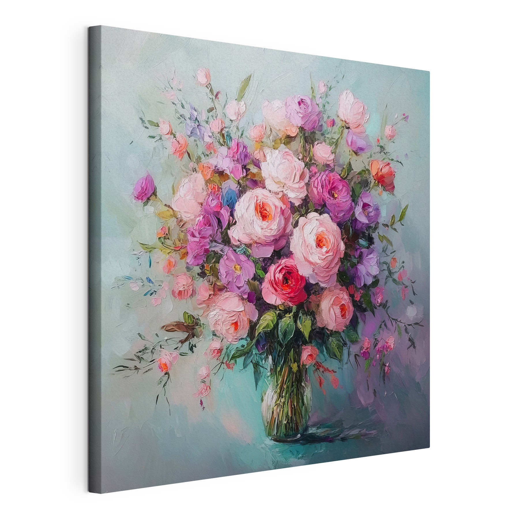 Painting of flowers in a vase Painting of flowers in a vase