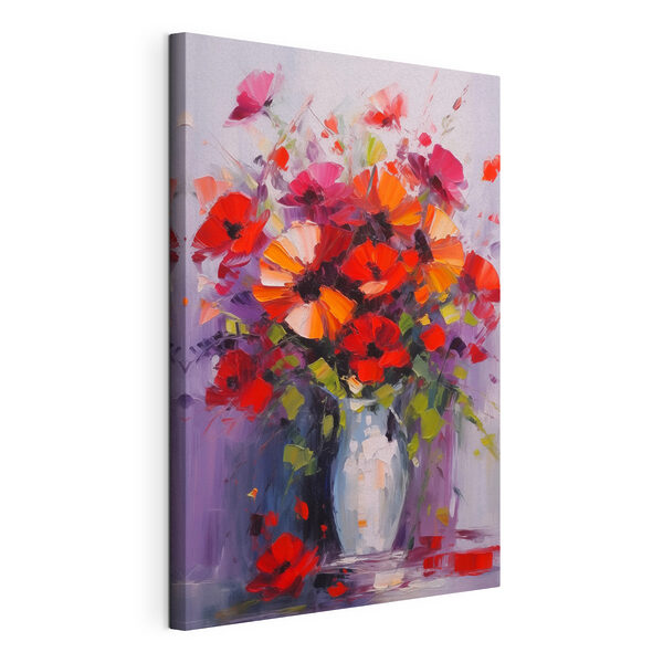 Canvas Schilderijen Schilderij van bloemen in een vaas (Artikelnummer: s41666) Canvas Schilderijen Canvas Schilderijen Schilderij van bloemen in een vaas (Artikelnummer: s41666)