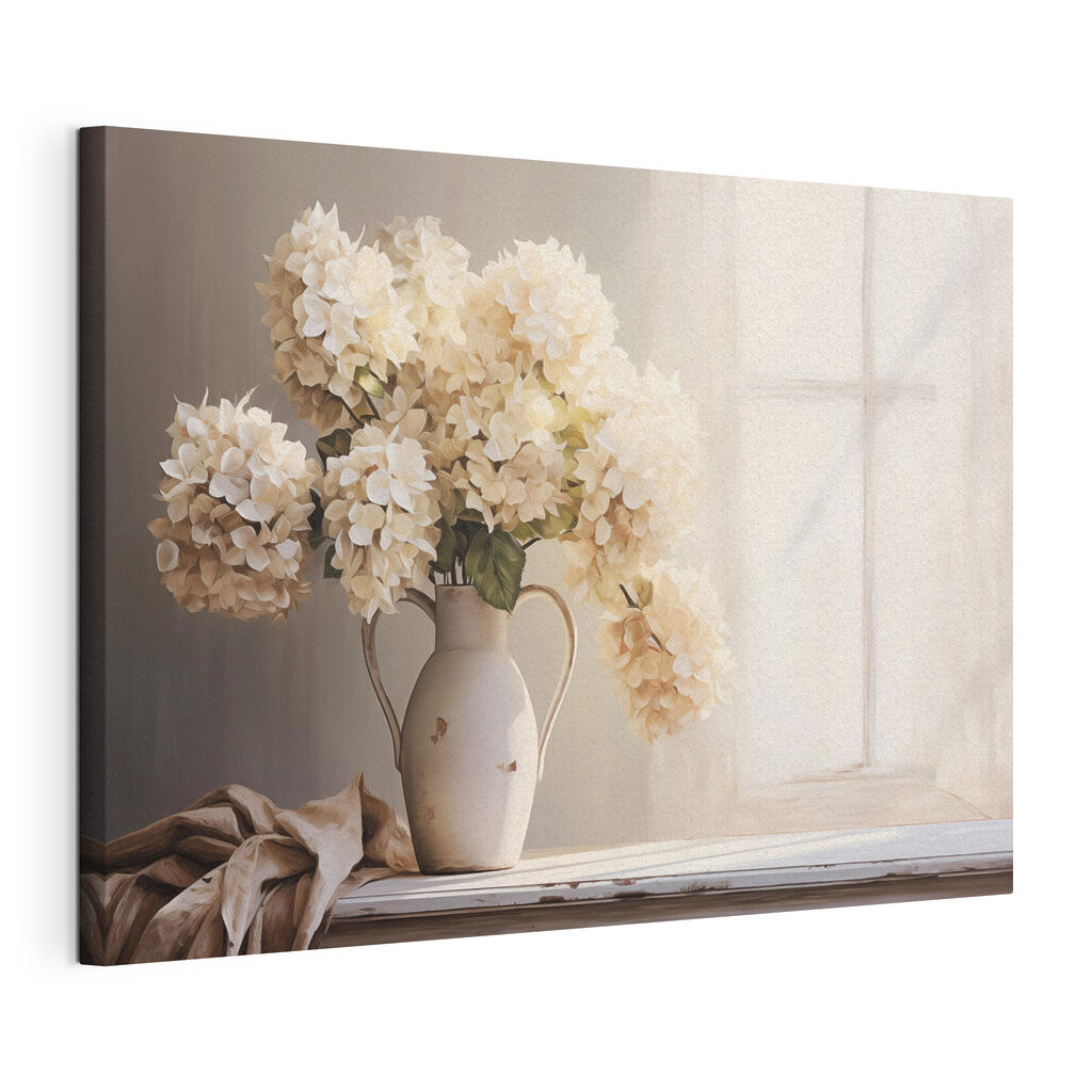 Painting of flowers in a vase Painting of flowers in a vase