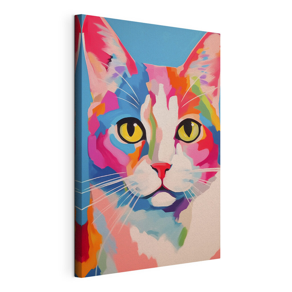 Colorful cat painting Colorful cat painting
