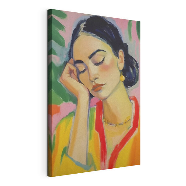 Canvas Schilderijen Schilderij van een slapende vrouw (Artikelnummer: s41796) Canvas Schilderijen Canvas Schilderijen Schilderij van een slapende vrouw (Artikelnummer: s41796)