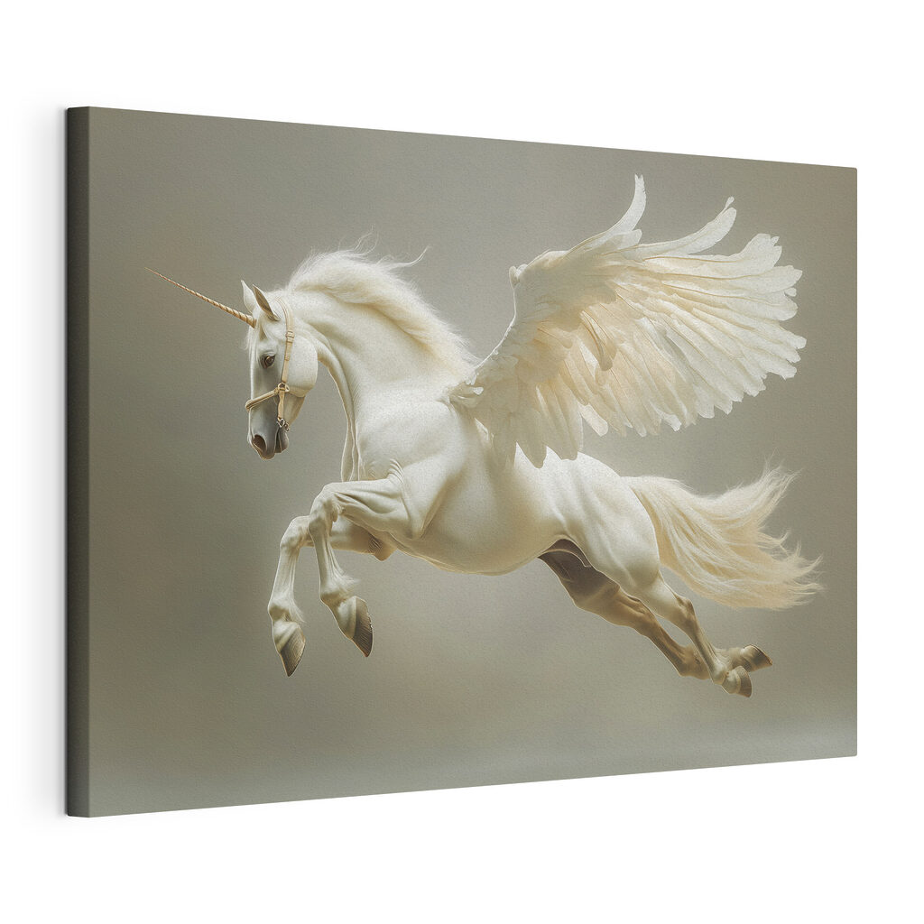 White horse with wings