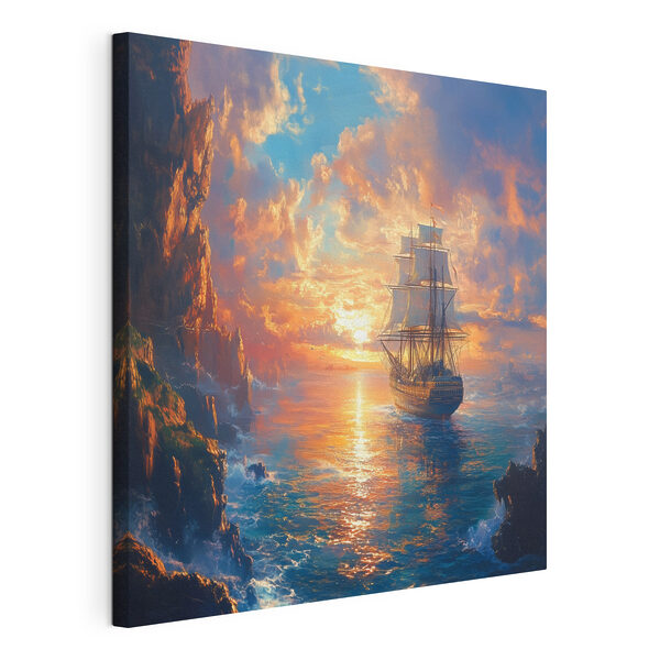 Schip in het water Canvas Schilderijen Schip in het water