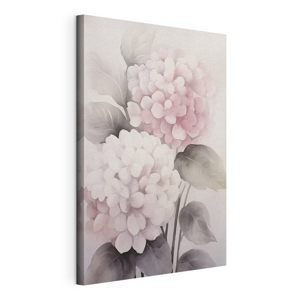 Painting of pink flowers Painting of pink flowers