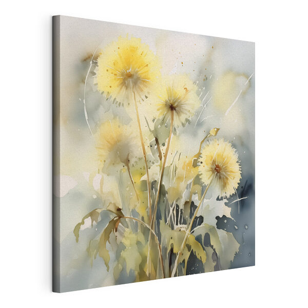 Canvas Schilderijen Aquarel van bloemen