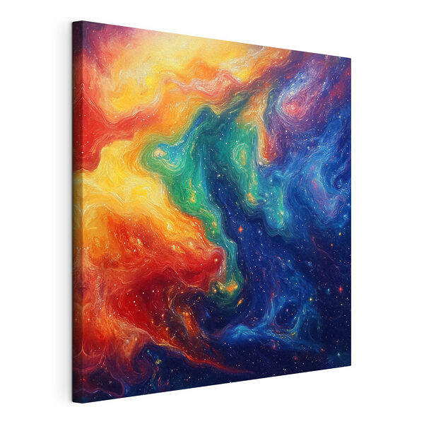 Kleurrijke wervelingen van licht Canvas Schilderijen Kleurrijke wervelingen van licht