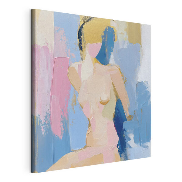 Canvas Schilderijen Canvas Schilderijen Schilderij van een vrouw (Artikelnummer: s42609)