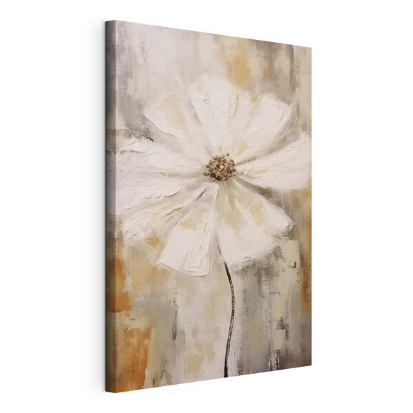 Canvas Schilderijen Witte bloem met bruin hart (Artikelnummer: s42640) Canvas Schilderijen Canvas Schilderijen Witte bloem met bruin hart (Artikelnummer: s42640)