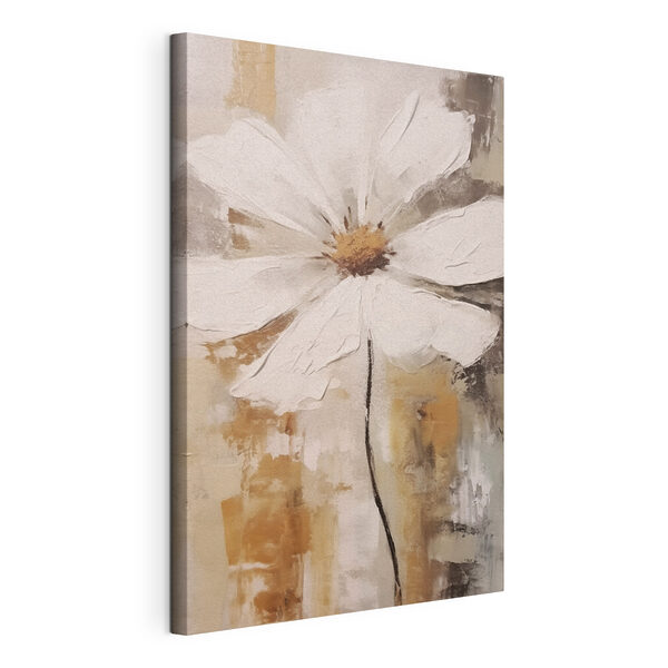 Canvas Schilderijen Canvas Schilderijen Schilderij van een witte bloem (Artikelnummer: s42642)