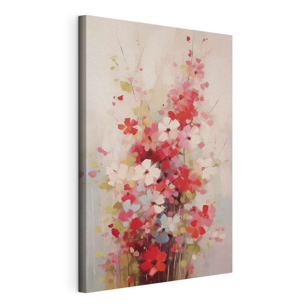 Painting of flowers in a vase