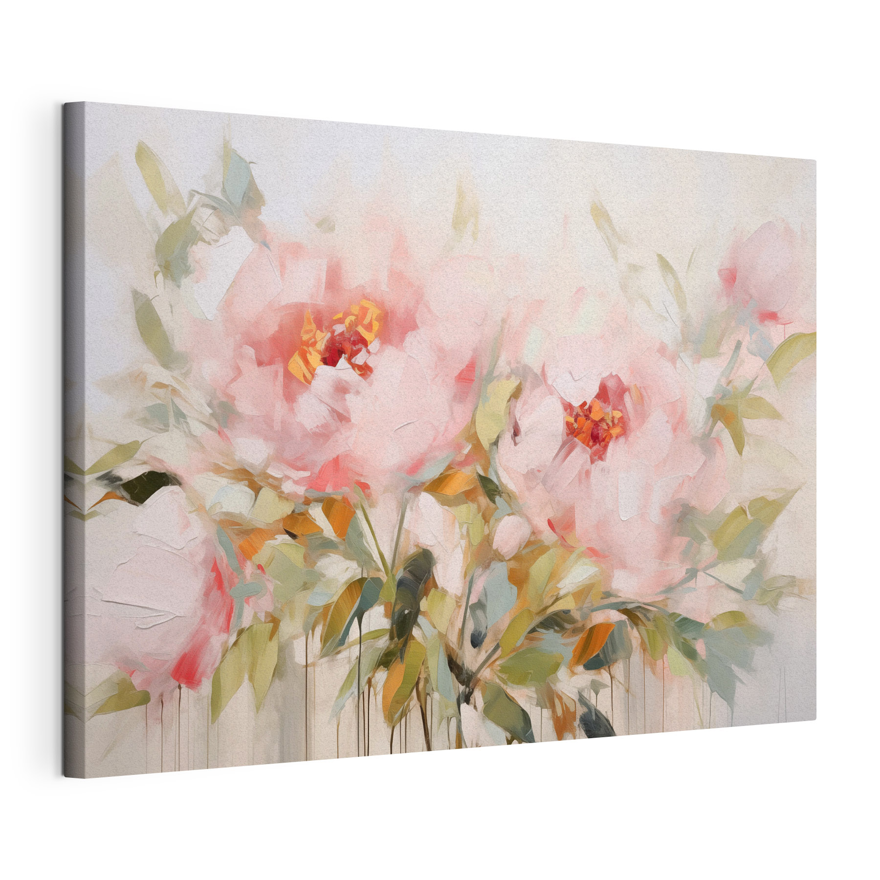 Painting of pink flowers Painting of pink flowers