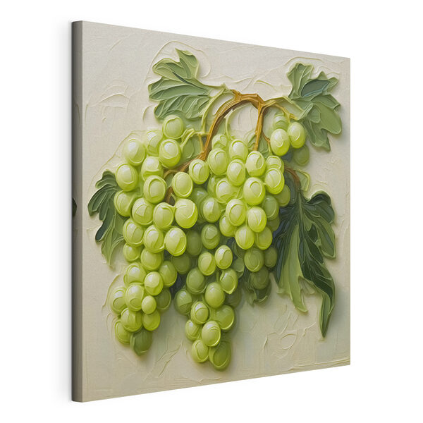 Canvas Schilderijen Schilderij van een druiventros