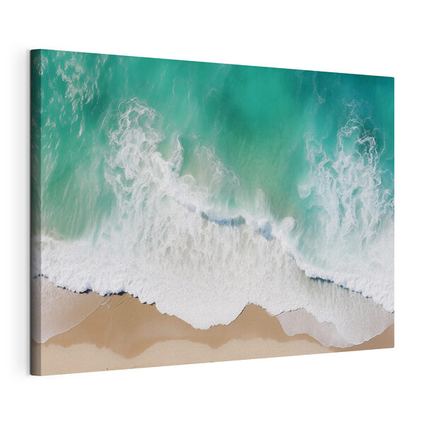 Canvas Schilderijen Golven die neerstorten op een strand (Artikelnummer: s42930) Canvas Schilderijen Canvas Schilderijen Golven die neerstorten op een strand (Artikelnummer: s42930)
