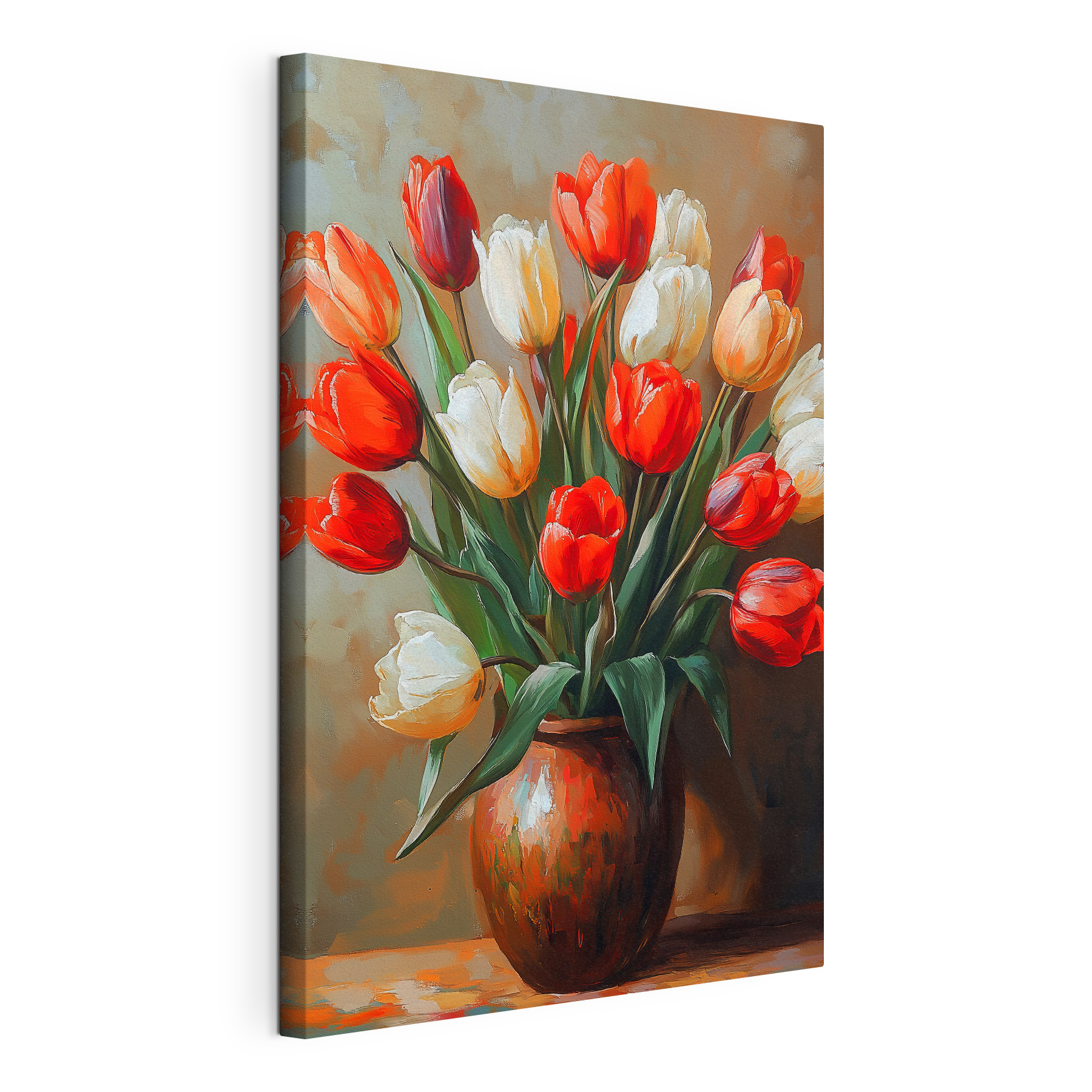 Painting of flowers in a vase