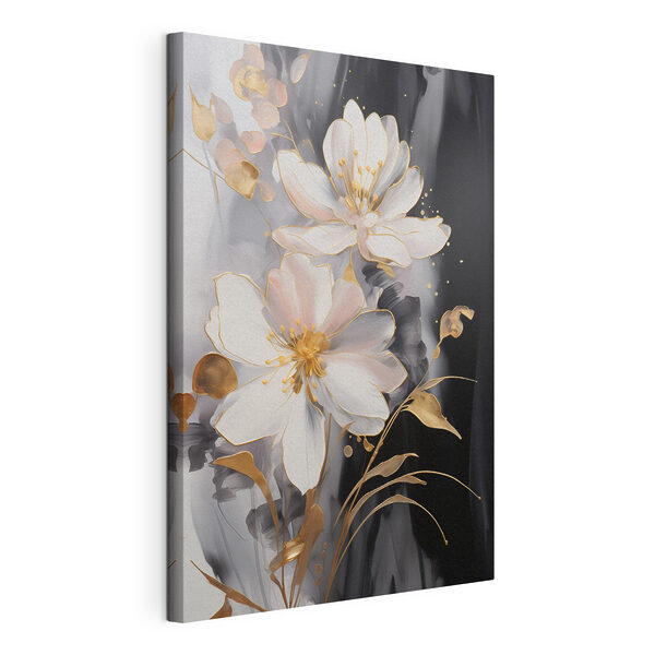 Delicate blossoms on a dark canvas Delicate blossoms on a dark canvas