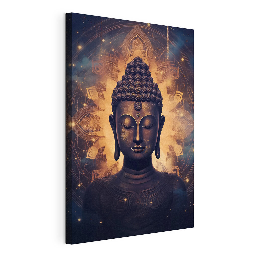 Meditation and peace in dark hues