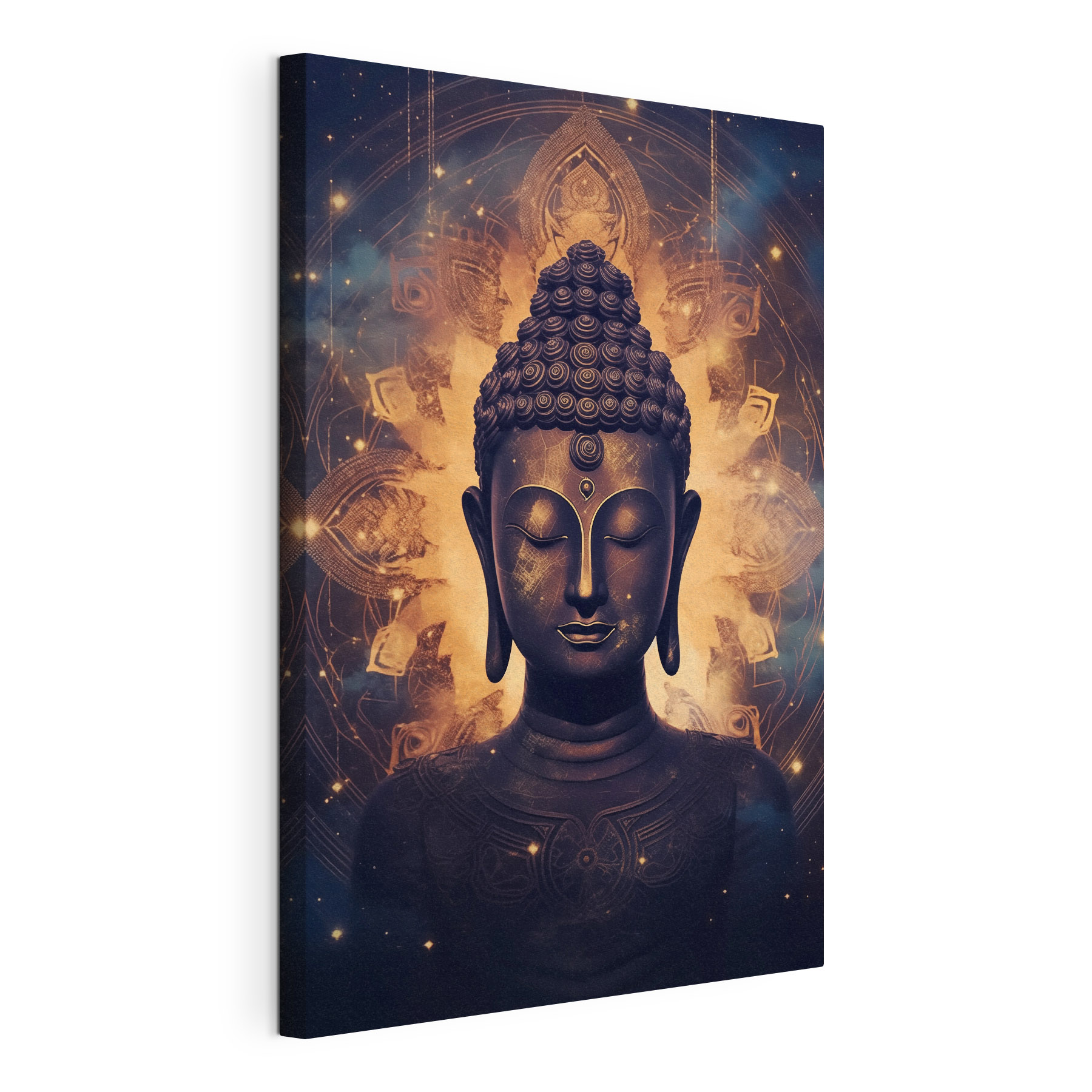 Meditation and peace in dark hues