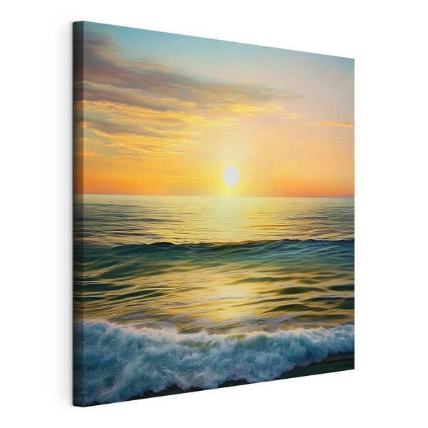 Canvas Schilderijen Zonsondergang boven water