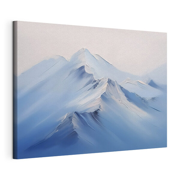 Bergketen met sneeuw Canvas Schilderijen Bergketen met sneeuw