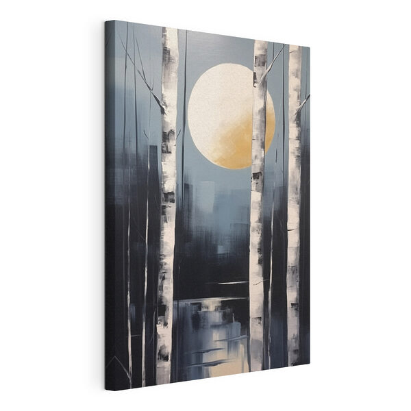 Canvas Schilderijen Canvas Schilderijen Schilderij van een maan aan de hemel (Artikelnummer: s43413)