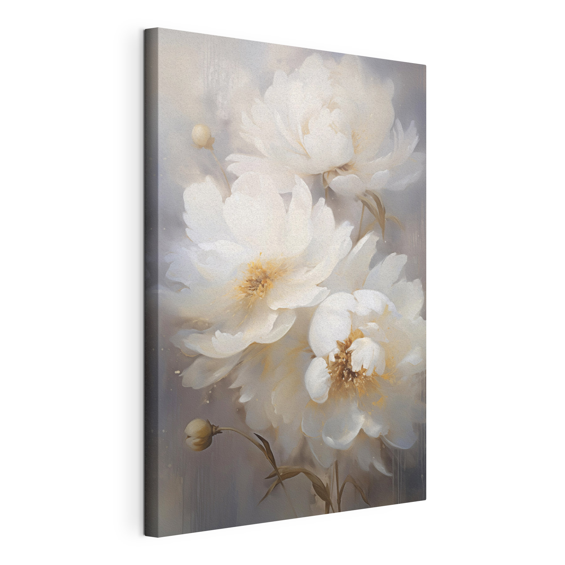 Painting of white flowers Painting of white flowers