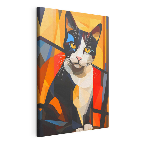 Canvas Schilderijen Kat met gele ogen (Artikelnummer: s43528) Canvas Schilderijen Canvas Schilderijen Kat met gele ogen (Artikelnummer: s43528)