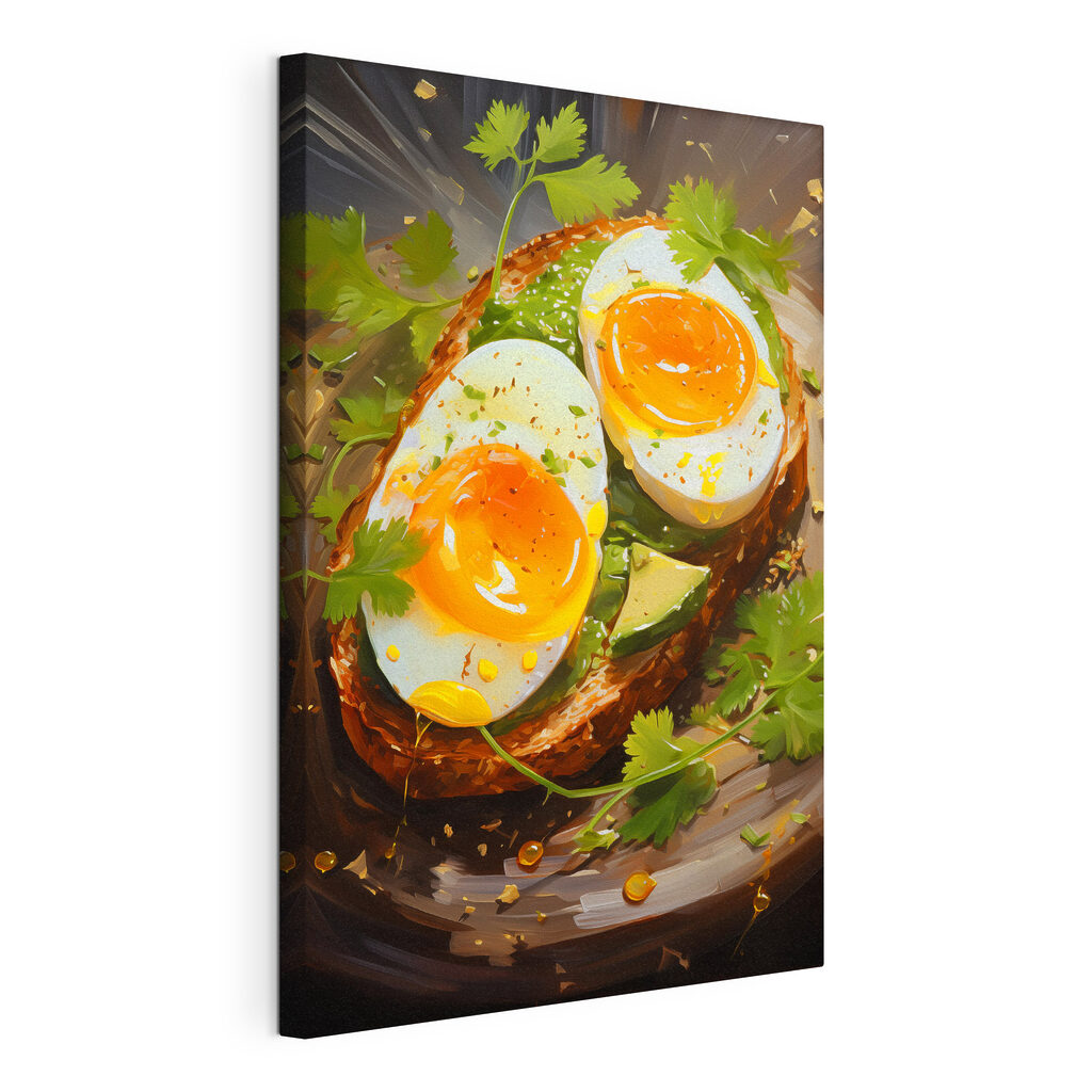 Breakfast delight on avocado toast